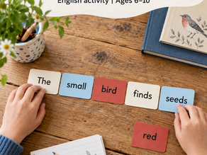 Build a Sentence: Hands-on English Activity for Ages 6–10