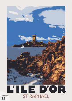 25 - Format 50 x 70 cm - Ile d'or