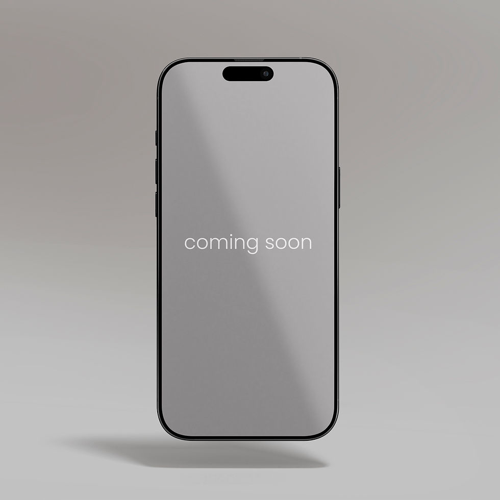 coming soon phone mock up