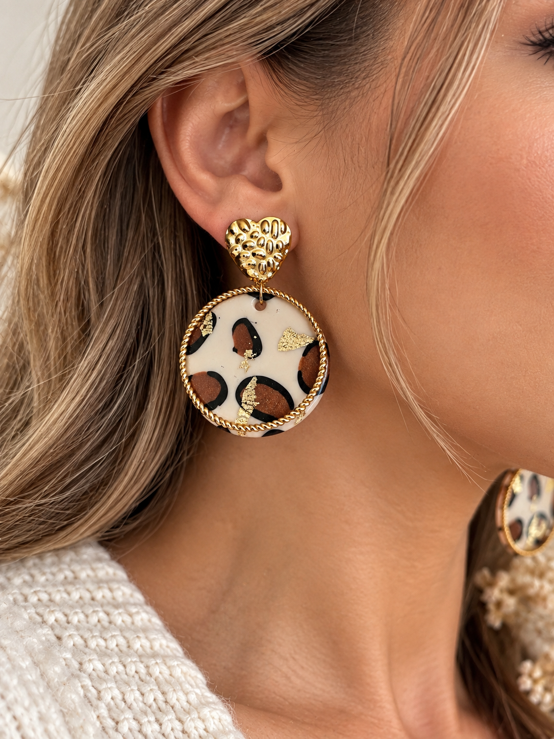 Boucles d'oreilles Éclat Félin