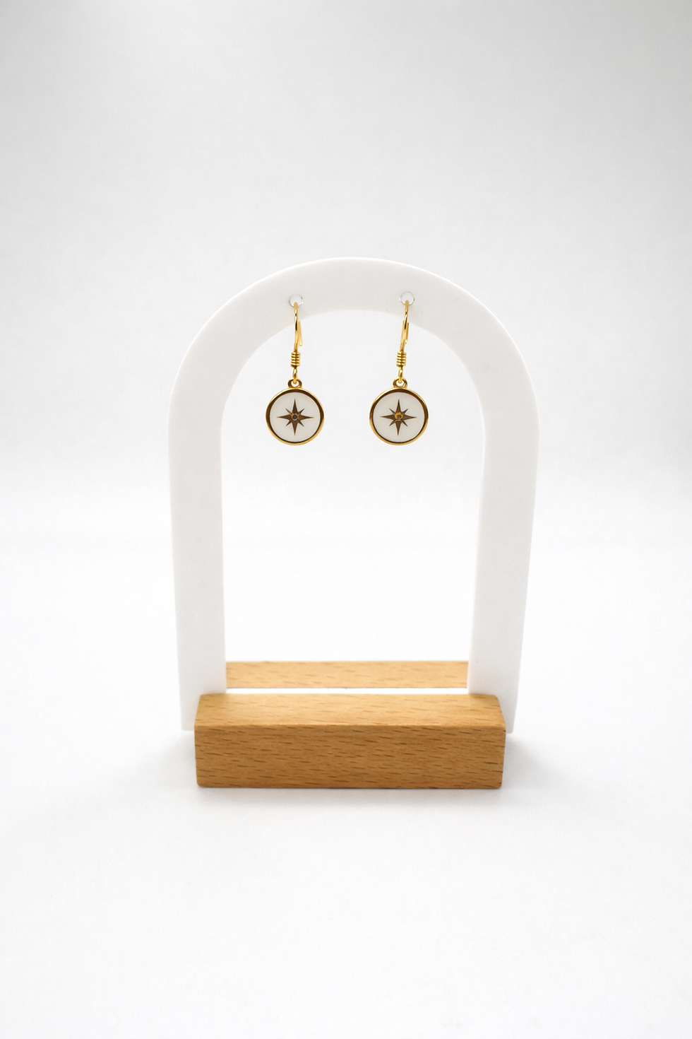 boucles d'oreilles étoile Astréa argent 925 doré