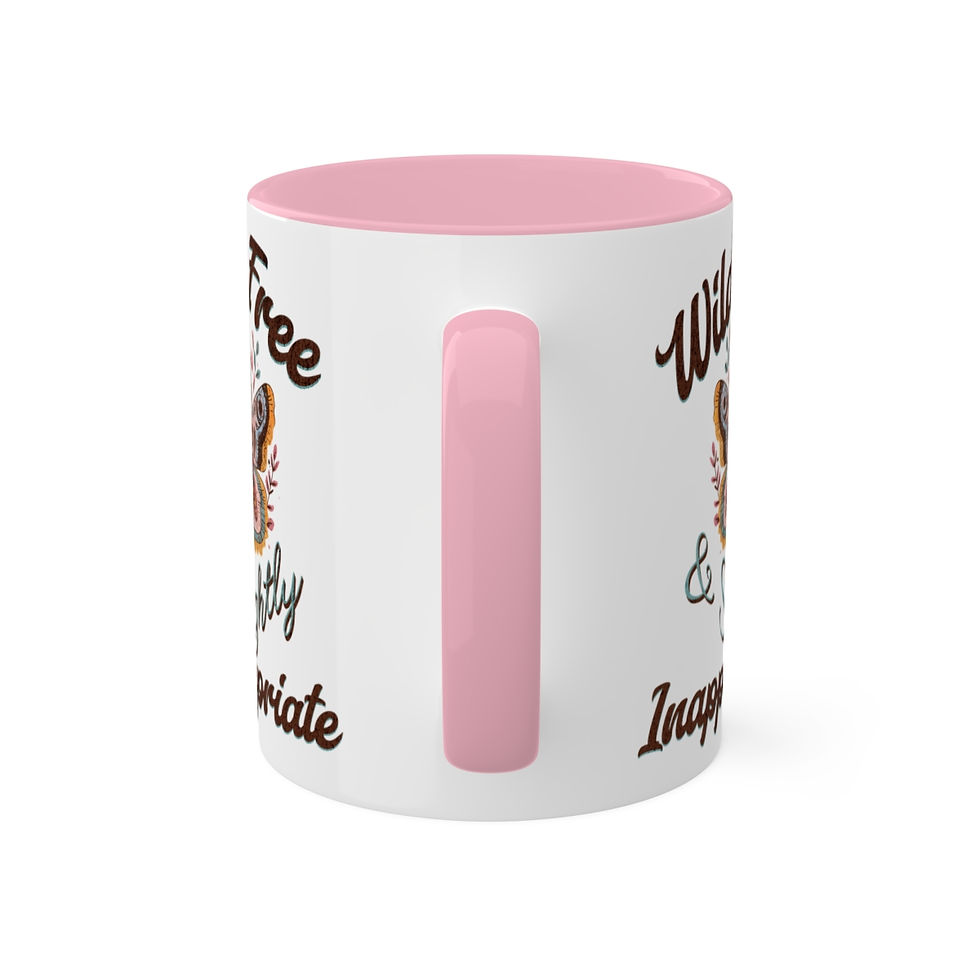 Thumbnail: Wild Free & Slightly Inappropriate Mug - 11oz