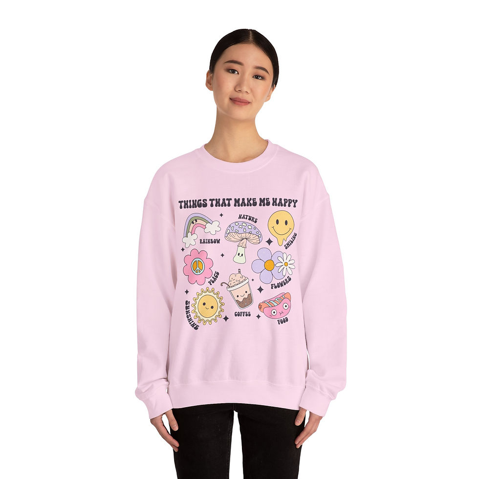 Thumbnail: Happy Things Crewneck Sweatshirt