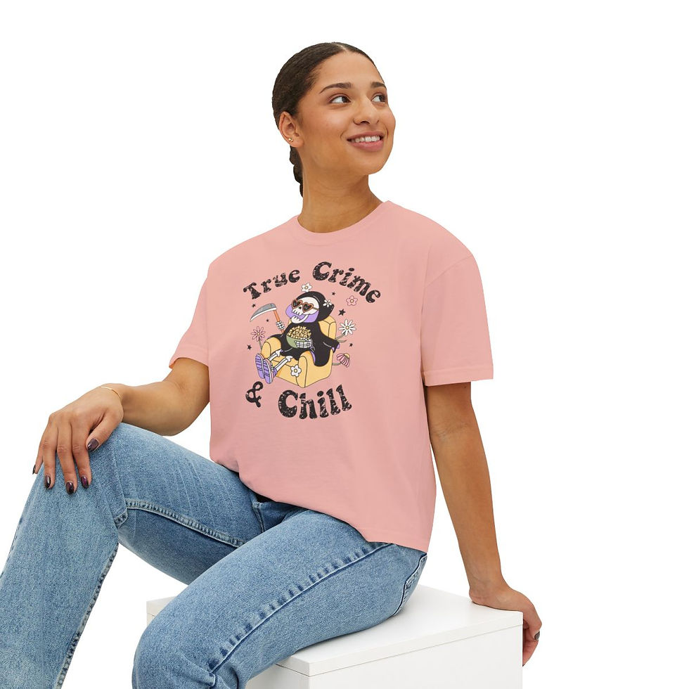Thumbnail: True Crime & Chill Boxy Tee
