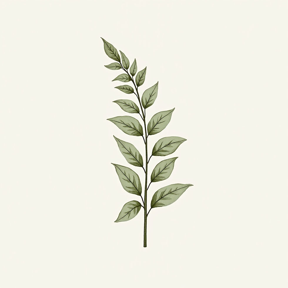 植物モチーフ版画