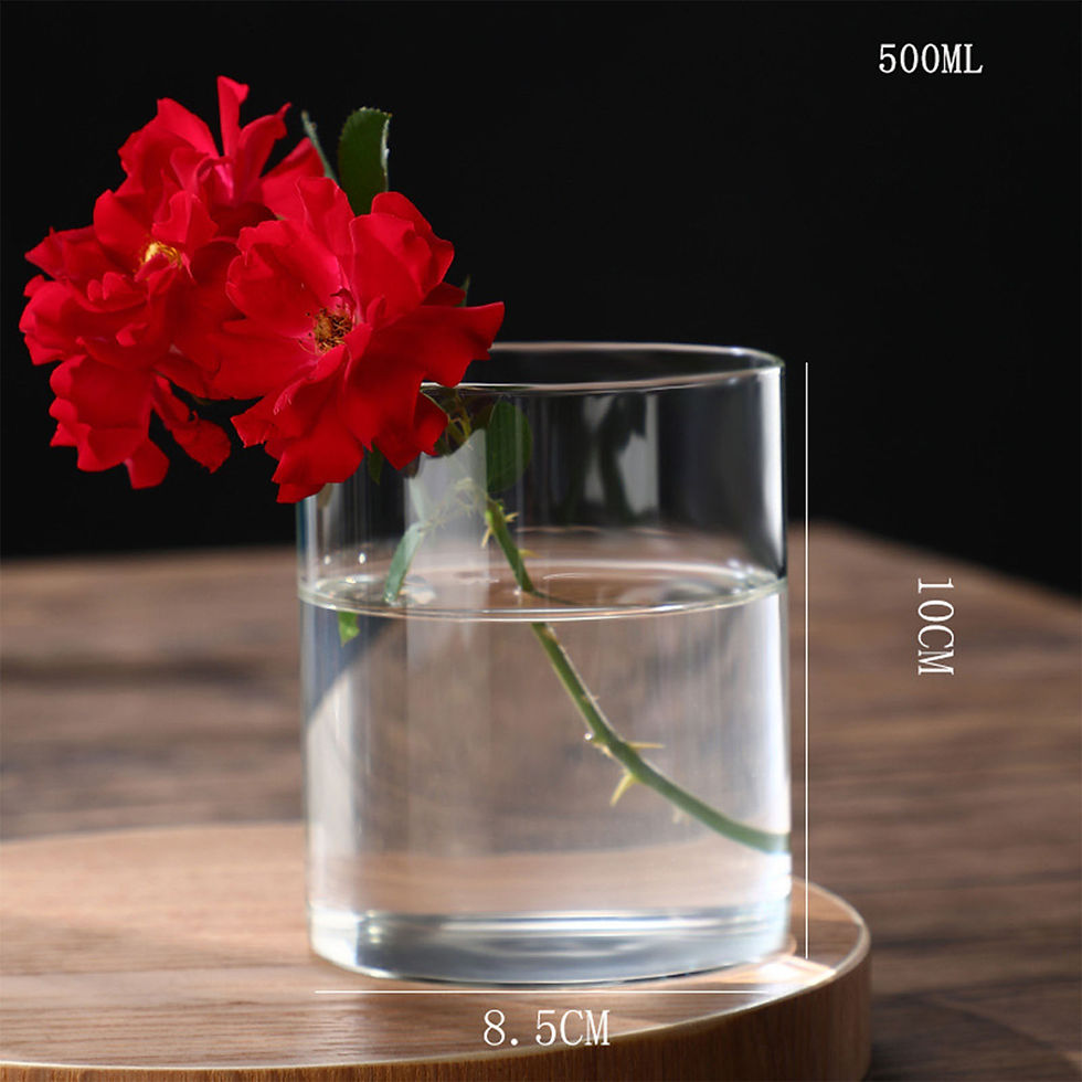 Miniatura: Plantas hidroponia desktop vaso de vidro plantador vaso de vidro cilindro transp