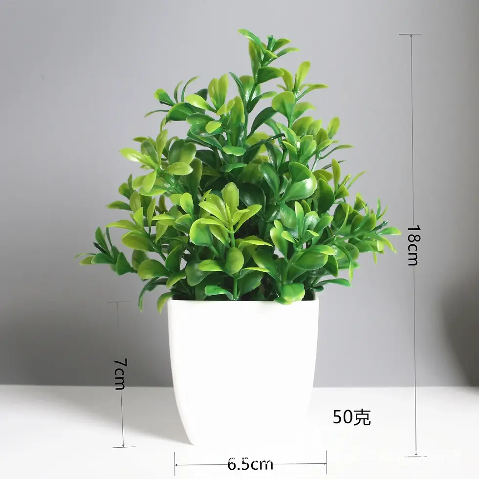 Miniatura: Bonsai artificial verde planta falsa eucalipto flor vaso planta para interior ao