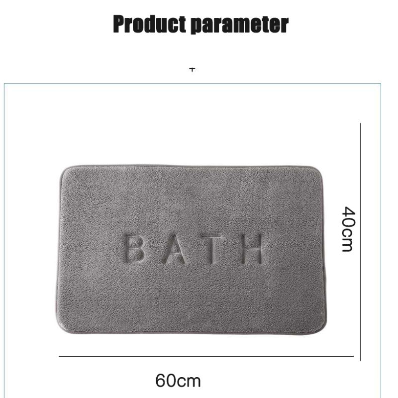 Miniatura: Anti Slip Mat Faux Cashmere Memory Foam Carpet Coral Fleece Super Absorbent Floo