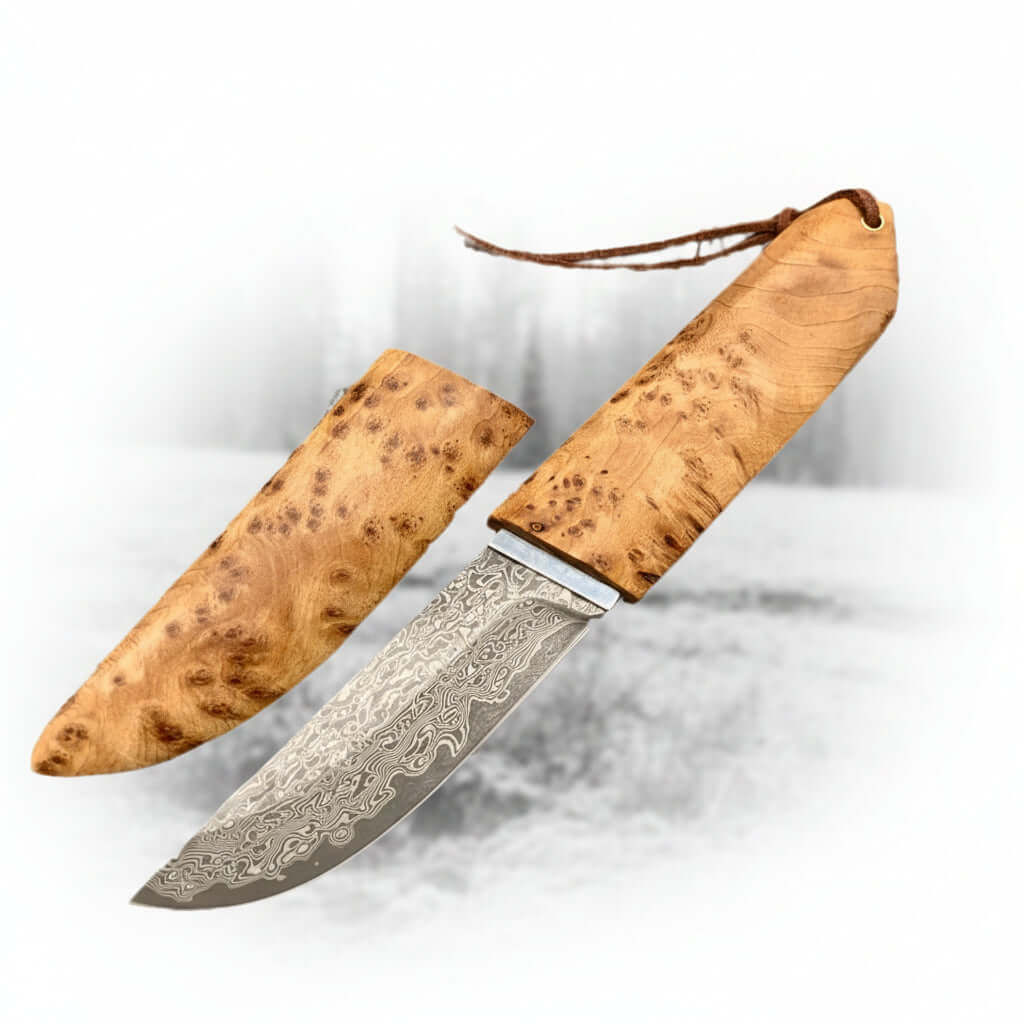 Damascus Camping Knife