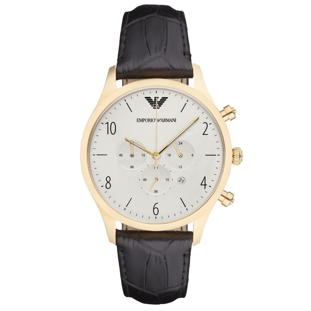 Emporio Armani Ar1892 Men S Chronograph Gold Pvd Watch