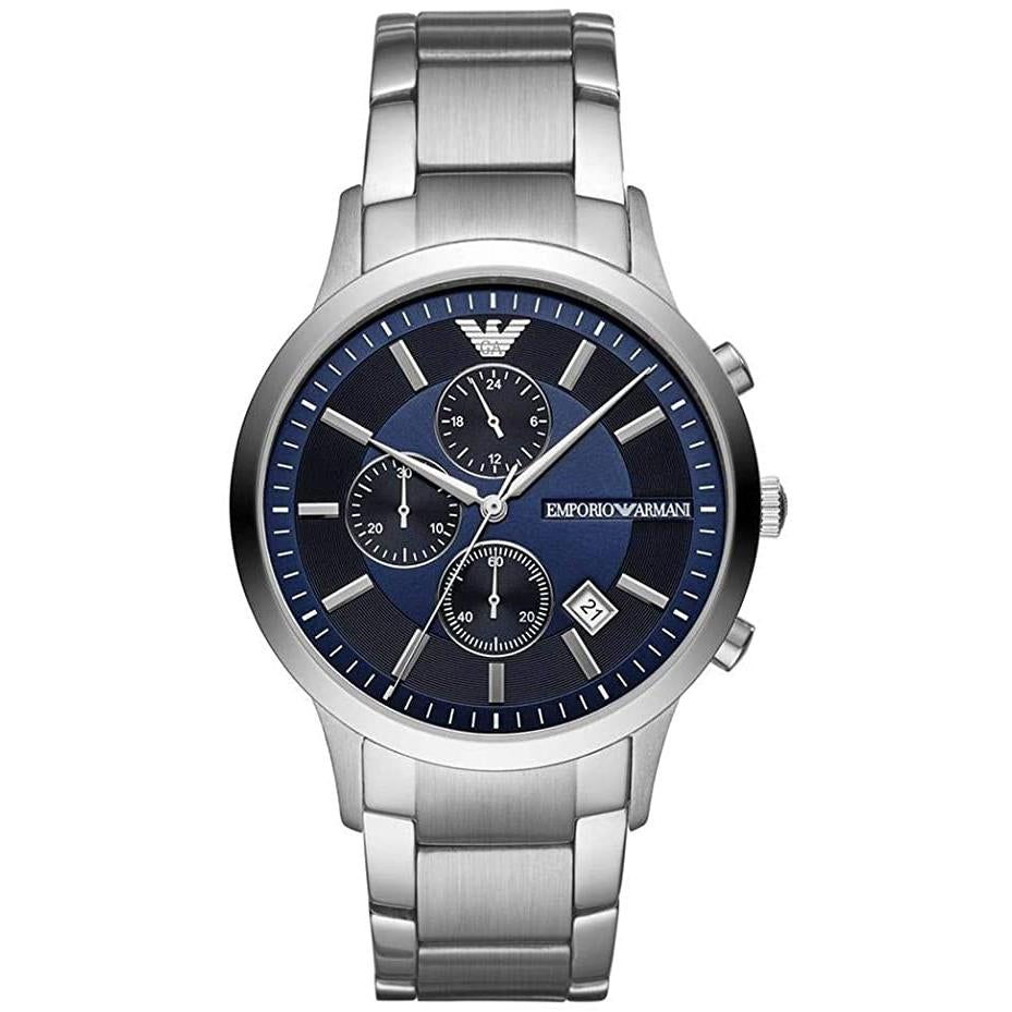 Emporio Armani Ar11164 Men S Blue Chronograph Watch
