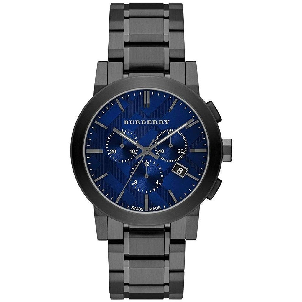 Burberry Mens Watch Chronograph The City Gun Metal Bu9365