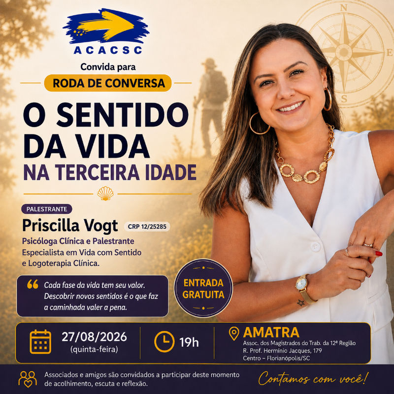 Roda de Conversa - O Sentido da Vida na Terceira Idade