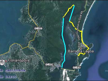 Em 05/05 mais uma caminhada na Ilha