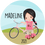 Thumbnail: Girl with Bicycle Personalized Christmas Ornament