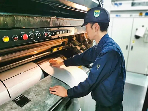 プレート(印刷版)のセッティング