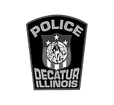 Decatur Police Department logo on white box