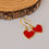 Thumbnail: Red Heart charm earrings