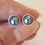 Thumbnail: Pearlised Sterling silver  studs