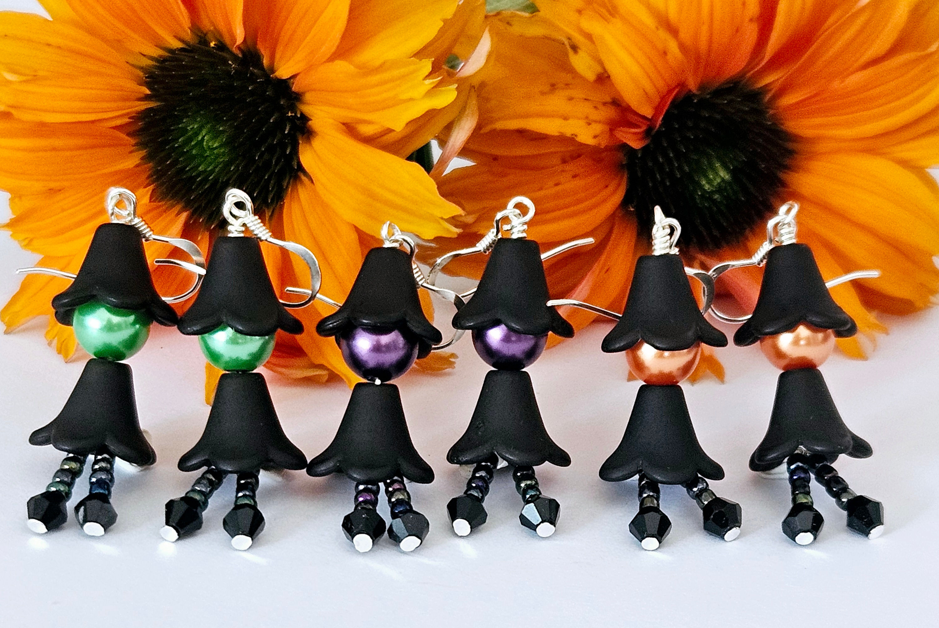 Cute witch earrings
