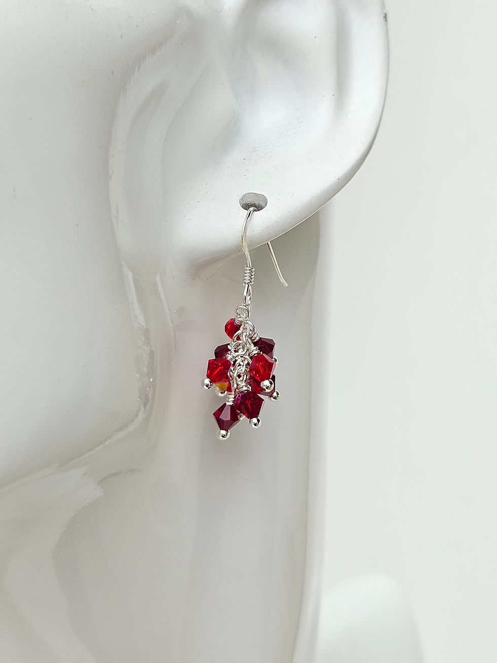 Thumbnail: Crystal cluster 'Shades of' earrings 