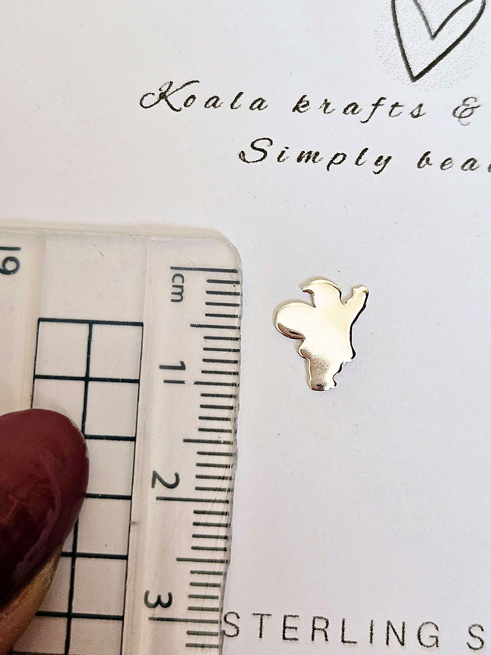 Thumbnail: Sterling silver Santa stud earrings