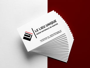 identité - LE LIEU UNIQUE - Refonte de logo et carte de visite