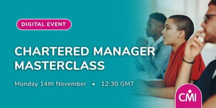 Chartered Manager Masterclass Promotion