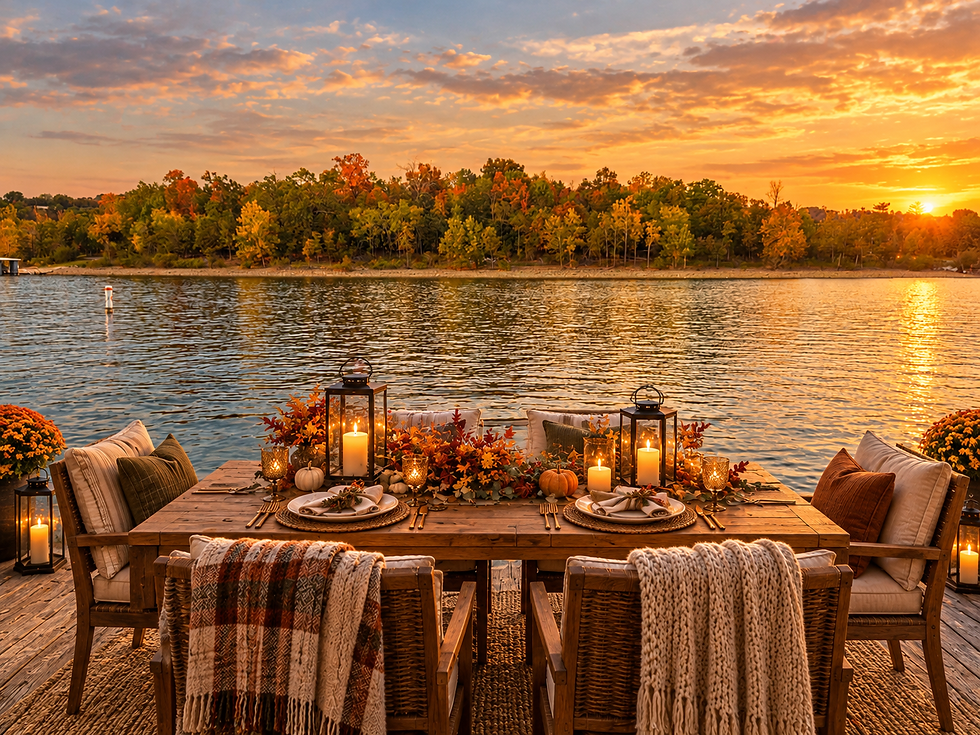 It's Deck & Dock Season: October Evenings at Table Rock Lake