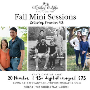 Fall Mini Sessions