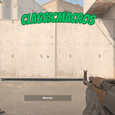 Exemplo No Recoil Macro para CS2 da Classic Macros
