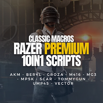 Razer Pubg Premium Pack 10in1 da Classic Macros
