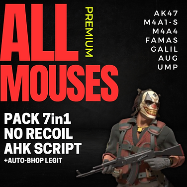 AHK Cs2 Macro No Recoil Pack 7in1 Scripts para qualquer mouse e teclado