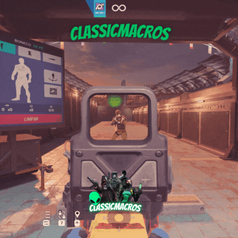 Exemplo No Recoil Macro Classic Macros para Rainbow Six Siege X