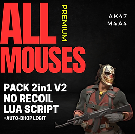 AHK Cs2 Macro No Recoil Pack 2in1 Scripts para qualquer mouse e teclado
