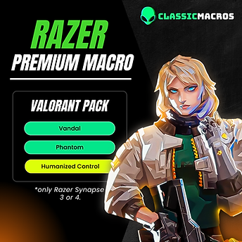 Razer Macro Valorant Premium Pack 2in1 da Classic Macros