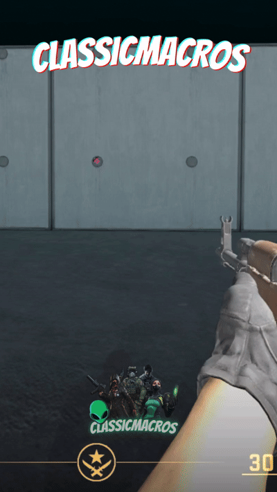 Exemplo No Recoil Pro Pack Classic Macros da Classic Macros