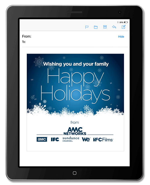 AMC Networks Holiday email