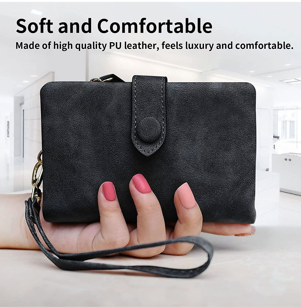 Miniaturbild: Conisy Women's Short RFID Protection Leather Wallet for Women - Soft Comfortable