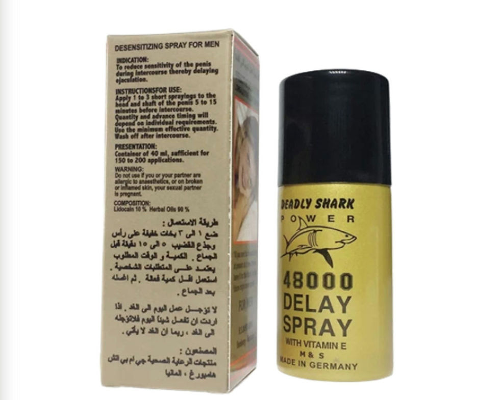 Spray retardateur d'éjaculation pour homme deadly 48000