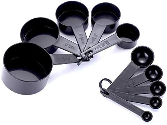 Миниатюра: 4-Piece Plastic Measuring Cups and Spoons Set for Kitchen