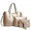 Miniature : 4er Set DAMEN HANDTASCHE SHOPPER Schultertasche Umhängetasche 50€