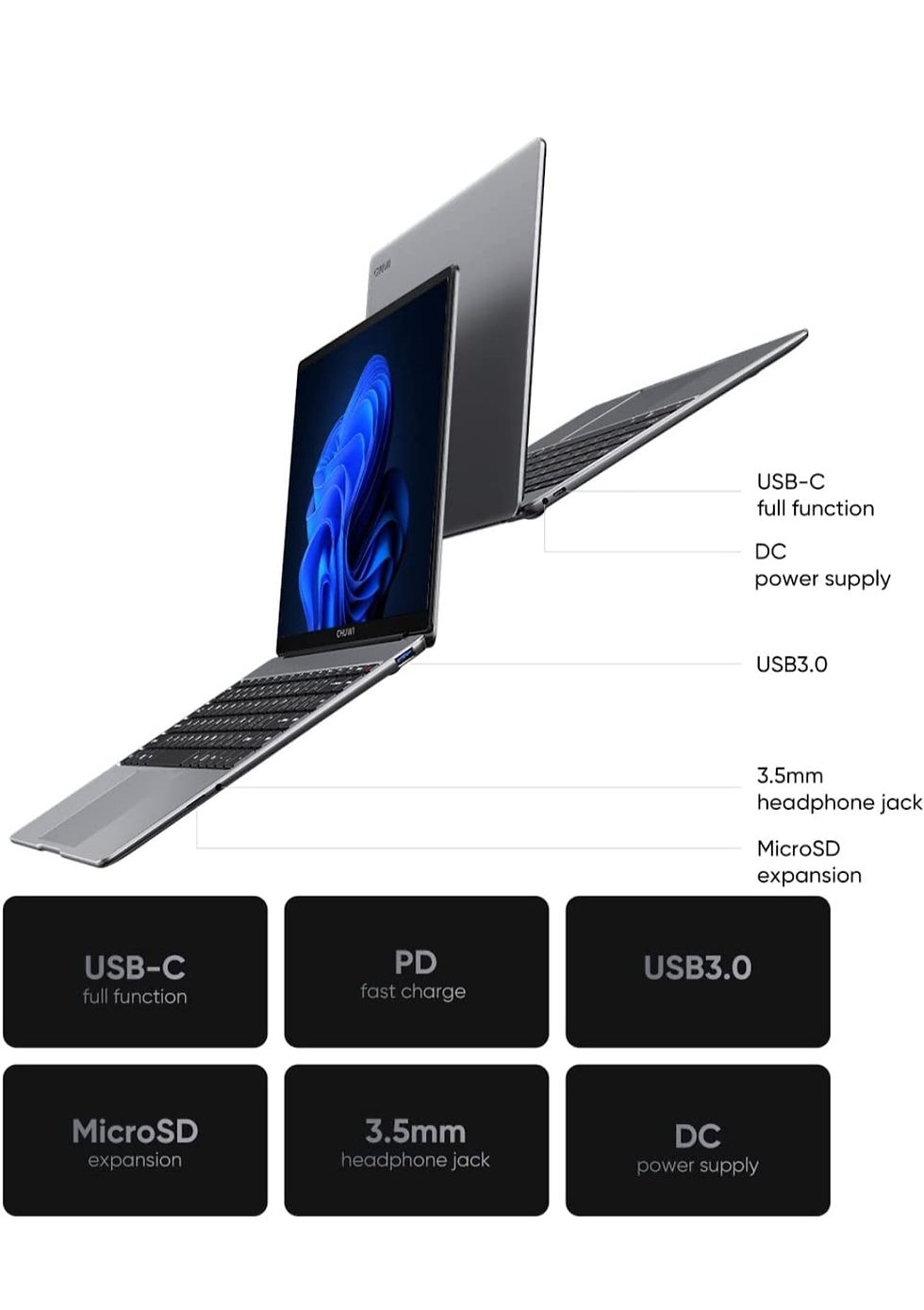 Thumbnail: CHUWI LarkBook X Laptop PC 14 Inch Windows 10

