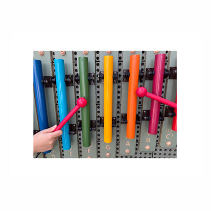 Thumbnail: STEM Wall -  Outdoor Rainbow Chimes