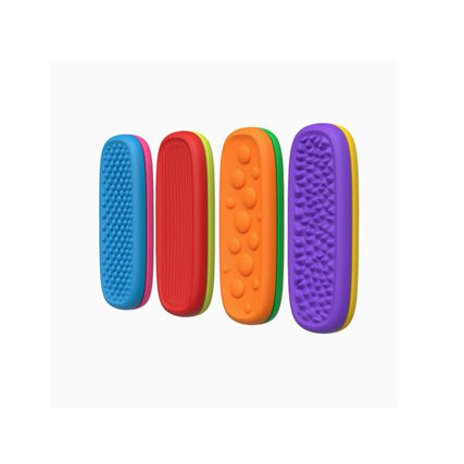 Thumbnail: Sensory Supports - Soft-Textured Silicone Sensory Strips - Set of 8pcs