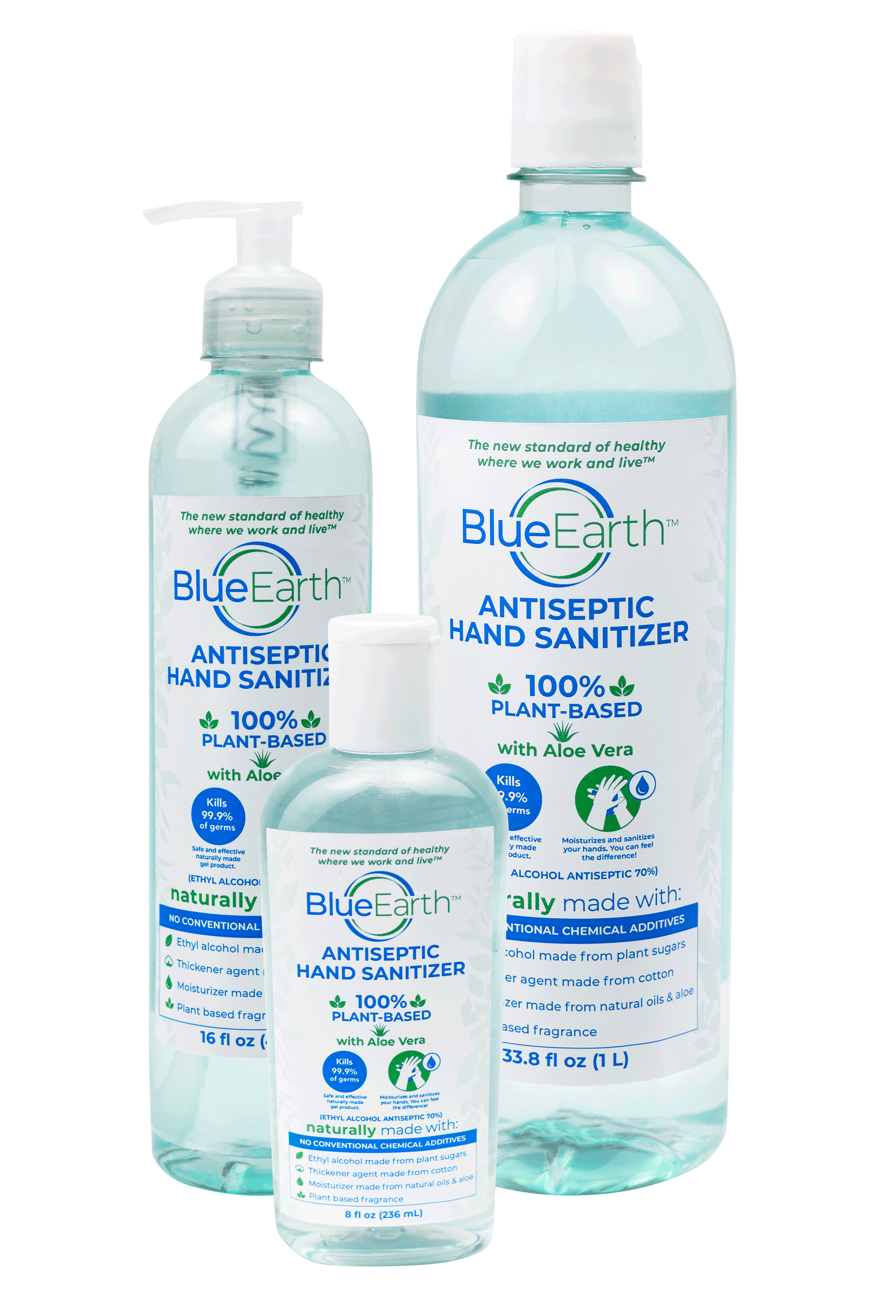 Blue Heath Co 100% Plant-Based Hand Sanitizer 70% Natural Ethyl Alcohol with aloe, cotton and lavender oils Safe. Effective. Natural. Healthy. Sustainable. Vegan Plant Based Hand Sanitizer. No traditional chemical additives. FDA Compliant Facility . FDA registered. Safe. Effective. Natural. Healthy. Sustainable. Vegan