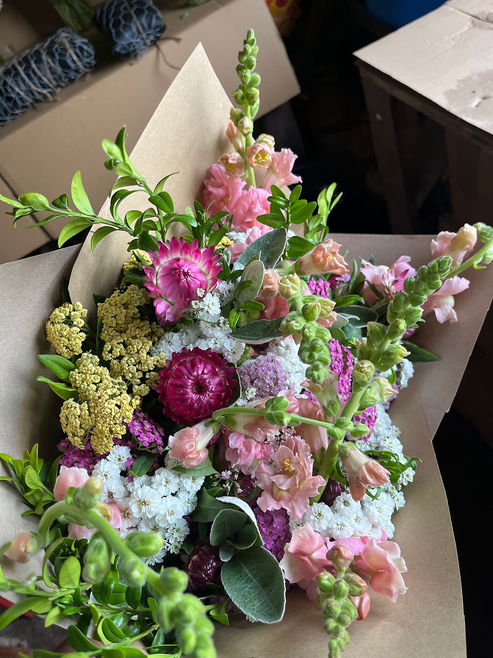 Bouquets at The Ivy