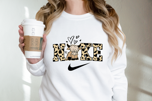 cow print nike sweatshirt