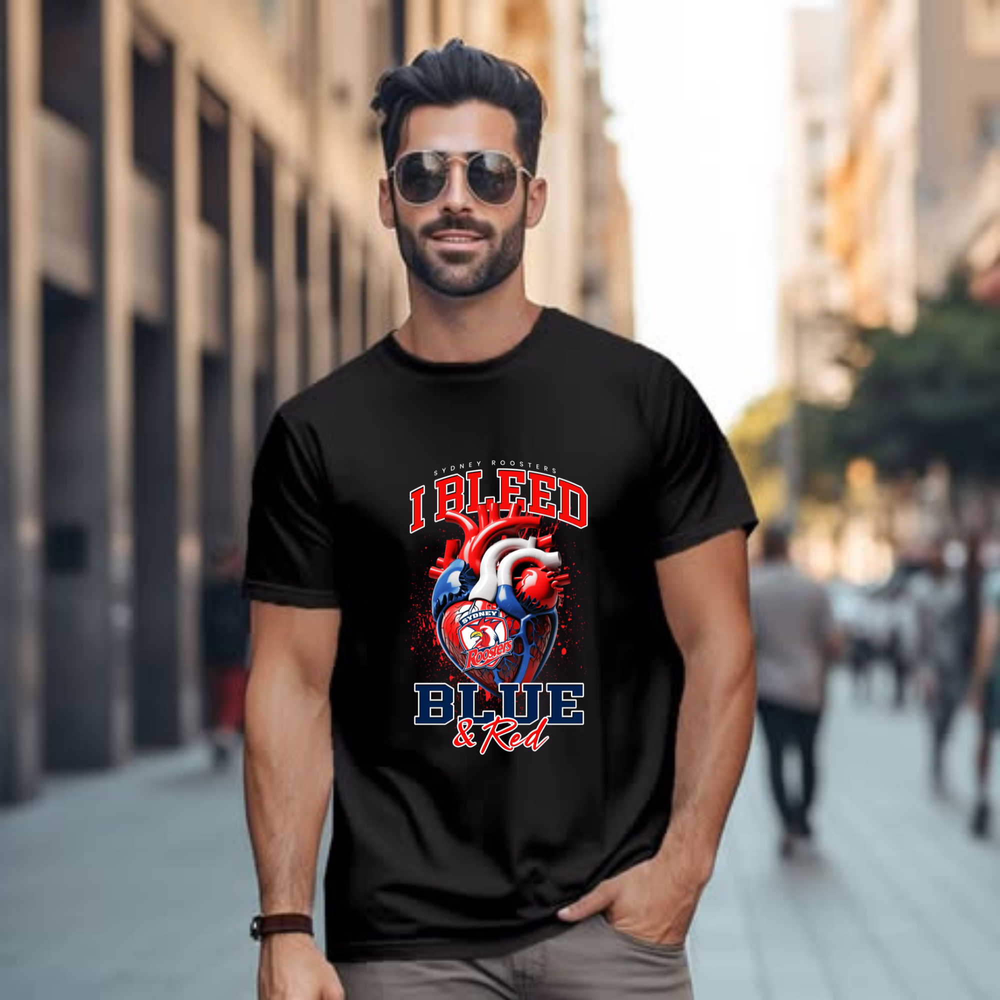 2025 Sydney Rooster I Bleed DTF Transfer – Fan Favorite, Ready to Press!