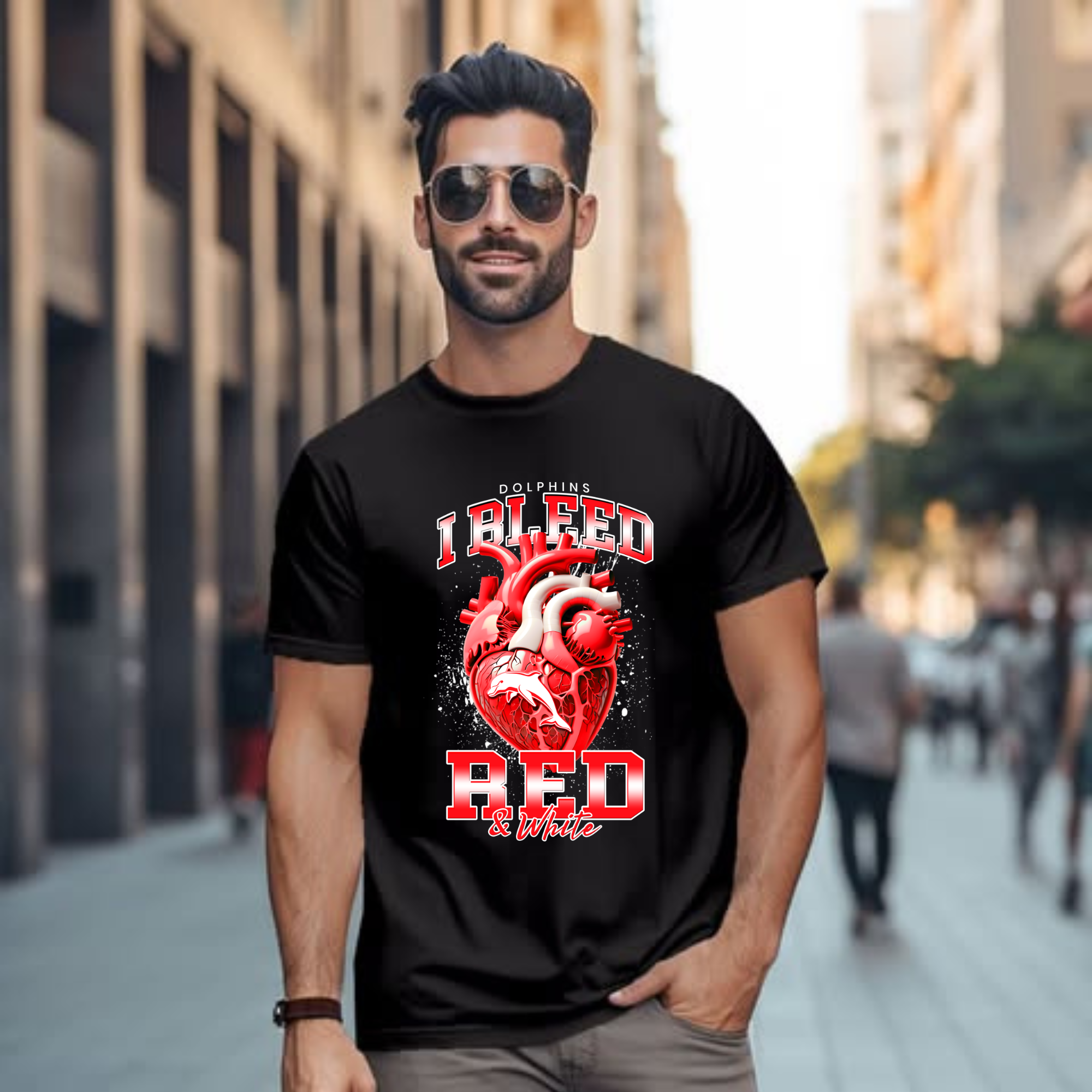 2025 Redcliffe Dolphins I Bleed DTF Transfer – Fan Favorite, Ready to Press!